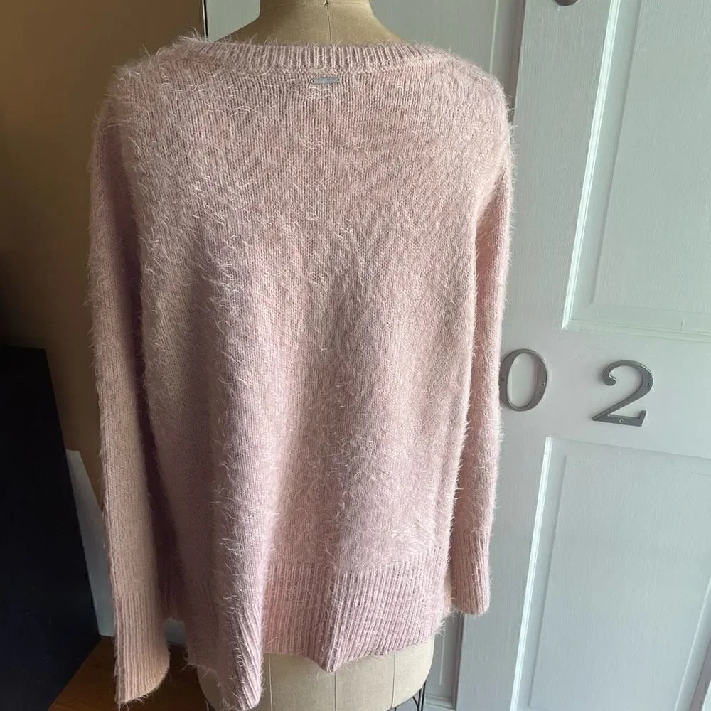 CALVIN KLEIN JEANS | light pink eyelash crewneck sweater XL - Picture 6 of 10